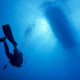 scuba diving, underwater, diver, ship, sea wallpaper