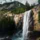 vernal falls, yosemite, waterfall, nature, mountains wallpaper