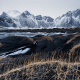 vestrahorn, stockksness, iceland, black sand, volcanic sand wallpaper