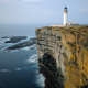 noup head lighthouse, westray, orkney, sea, cliff, coast, nature, lighthouse wallpaper