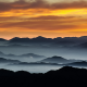 sunrise, sky, clouds, fog, mist, mountains, sunlight, arizona, usa, landscape, nature wallpaper