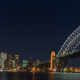 sydney harbour bridge, sydney, australia, city, night, bridge wallpaper