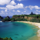 baia do sancho beach, fernando de noronha island chain, brazil beach, cliff, ocean, sea, nature wallpaper