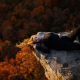 angelika jesse herzog, autumn, cliff, sweater, women wallpaper