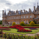 waddesdon manor, england, park, palace, grass, bushes, city wallpaper