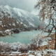 altai, river aktru, russia, winter, snow, mountains, nature wallpaper