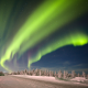 yakutia, tussia, aurora, northern lights, forest, tree, winter, stars, snow, sky, night, nature wallpaper