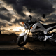 honda msx125, motorcycle, honda, bike, dark clouds wallpaper