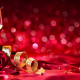 ribbon, wine, rose, petals, champagne, buds, flowers, holidays wallpaper