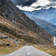 road, serpentine, nature, mountains wallpaper
