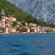 perast, city, montenegro, coast, houses, sea, town, mountains wallpaper