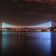 city, istanbul, turkey, bridge, night wallpaper