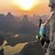 rock climbing, china, women, extreme, sport, mountains, sunsey, nature,  wallpaper