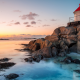 norway, lofoten, eggum, nature, sunset, coast, lighthouse wallpaper