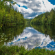 norway, nature, lake, fishing, super photo, clouds, reflection wallpaper