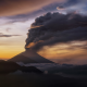 bali, volcano, indonesia, sunset, nature wallpaper