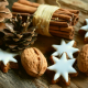cone, nut, cookies, christmas, cinnamon sticks, holidays, new year wallpaper