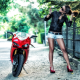 ducati, motorcycle, women, girl, bike wallpaper