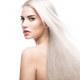 women, platinum blonde, model, long hair, face, bare shoulders, blonde wallpaper