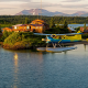 bristol bay, alaska, sportfishing lodge, airplane, flight, nature, island, fishing lodge, seaplane wallpaper