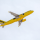 spirit airlines, sky, plane, takeoff, yellow aircraft, airbus a320-200, airbus, airbus a320, n608nk wallpaper