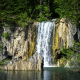 croatia, park, waterfall, national park, rock, nature, plitvice lakes wallpaper