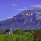 salzburg, nature, bavaria, mountains, sky, chapel, landscape, berchtesgadener-lands wallpaper