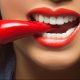 girl, lips, pepper, women, red lips wallpaper