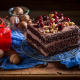 cake, nuts, food wallpaper
