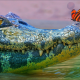 butterfly, crocodile, pond, animals wallpaper