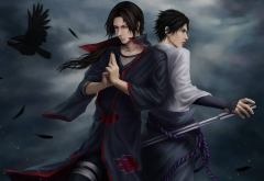 Uchiha Itachi, Itachi and Sasuke, Uchiha Sasuke wallpaper