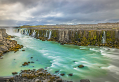 waterfall, Iceland, nature, landscape, river wallpaper