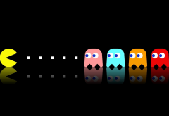 Pacman, video games, simple, colorful wallpaper
