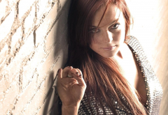 Lindsay Lohan, redhead, women, wall wallpaper