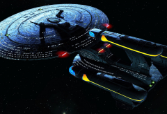 Star Trek, spaceship, futuristic, science fiction, Galaxy X Class wallpaper