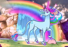 Gravity Falls, unicorn, rainbow wallpaper