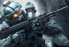 Halo 5, video games, soldier, military, weapon wallpaper