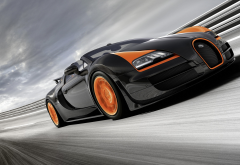 Bugatti Veyron Grand Sport Vitesse, car, Bugatti Veyron, Bugatti, race tracks, motion blur wallpaper