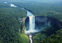 kaieteur falls, waterfall, guyana, nature, river wallpaper