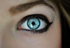 eye, makeup, blue eye, macro, women wallpaper