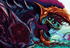 hyper beast, 3d, art, graphics, beast, monster wallpaper