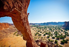 climbing, cliff, rock, nature, sport, man wallpaper
