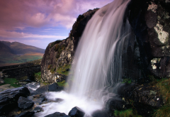 powerscourt waterfall, enniskerry, county wicklow, ireland, waterfall, nature wallpaper