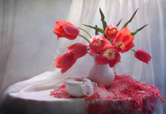 tulips, flowers, bouquet wallpaper