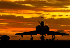 dassault mirage 2000, mirage 2000, multi-purpose fighter, aircraft, sunset wallpaper