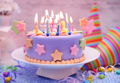 happy birthday, decoration, cake, candles, birthday, holidays wallpaper