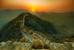 nature, walls, Great Wall of China, mountain, landscape wallpaper