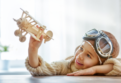 toy, aircraft, helmet, glasses, smile, children, boy wallpaper