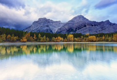 wedge pond, mountains, lake, autumn, landscape, nature wallpaper