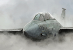 military aircraft, dust, smoke, art, aviation, jet fighter, jet aircraft wallpaper